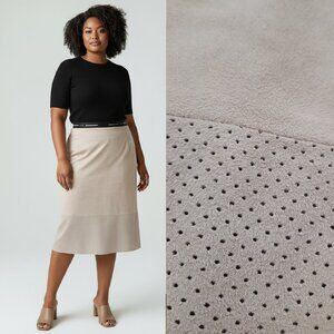 Vegan suede midi skirt - Calvin Klein brand